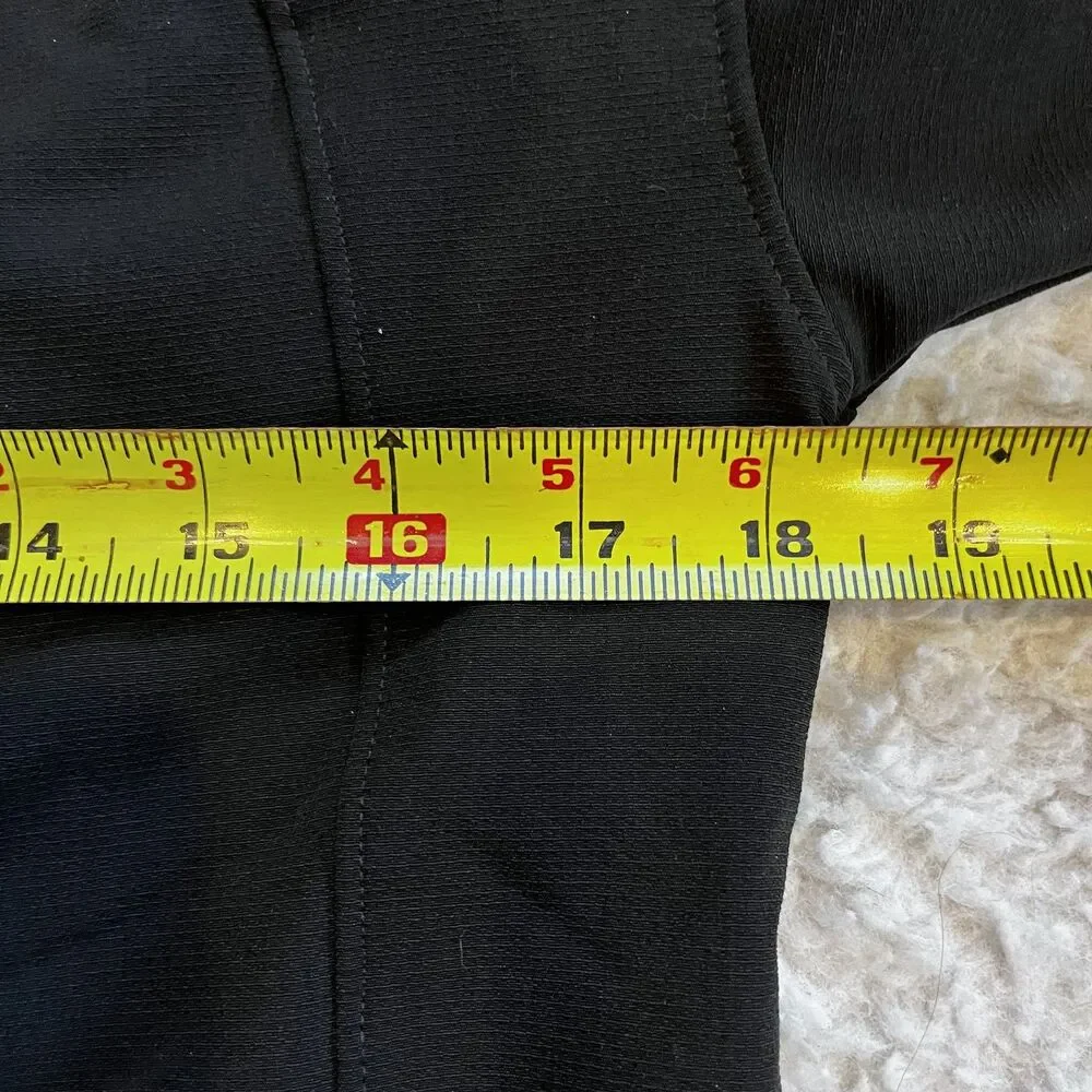 The North Face Fleece Crewneck Black Tekware Size Small‎ Hiking Running Winter